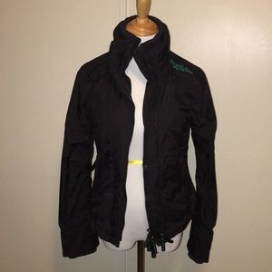 Superdry Japan Windcheater Jacket in Black & Green